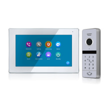 Neu Arrive 1080P FullHD 7-Zoll-Touchscreen-Video-Türsprechanlage mit Umschalttaste zur Steuerung der Stromversorgung + 2,0 MP RFID-Anruffeld